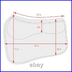 ECP Equine Comfort Products Thermoregulating Western Saddle Pad, Machine Wash