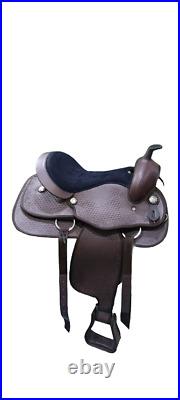 EQ westernSynthetic Saddle Western Horse Saddle embossed size 17 Easter Gift