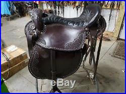 Eli Miller Custom Leather Tooled Endurance Saddle