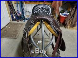 Eli Miller Custom Leather Tooled Endurance Saddle