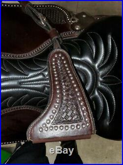 Eli Miller Custom Leather Tooled Endurance Saddle