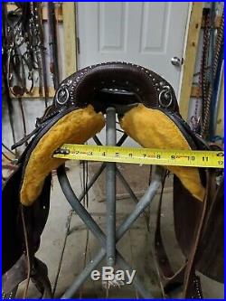 Eli Miller Custom Leather Tooled Endurance Saddle