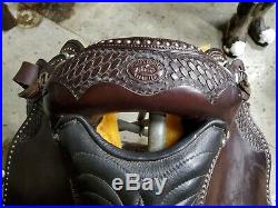 Eli Miller Custom Leather Tooled Endurance Saddle