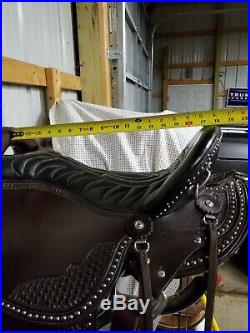 Eli Miller Custom Leather Tooled Endurance Saddle