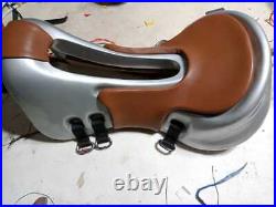 Endurance Chair C / Synthetic Material Saddle Color Silver With Brown