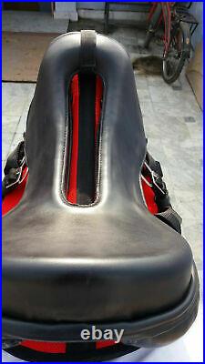 Endurance seat saddle 16on cow softy color Black and red combination