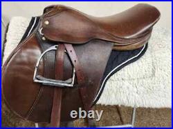 English Professional All Purpose Genuine Leather Brown Horse Saddle