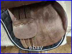 English Professional All Purpose Genuine Leather Brown Horse Saddle