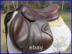 English close contact saddle 16 on Eco- leather buffalo color brown