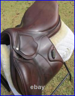 English close contact saddle 16 on Eco- leather buffalo color brown