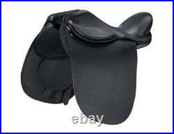 Equitare English Saddle Allegro Cutback Leather Deep Seat Black ES450