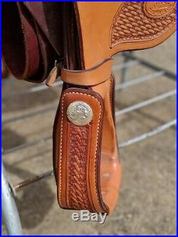 Excellent condition 16 in Billy cook performance reining Western show saddle