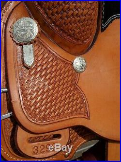 Excellent condition 16 in Billy cook performance reining Western show saddle