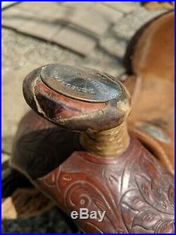 Excellent used 15 Connie Combs Saddlesmith Barrel Racing Saddle