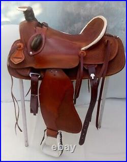 Exclusive Havana Brown Western Wade Leather Ranch Roping Saddle