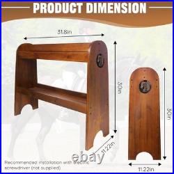 Extra-Large Wood Saddle Rack, Horse Saddle for Western Saddle, English Saddle