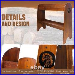 Extra-Large Wood Saddle Rack, Horse Saddle for Western Saddle, English Saddle