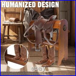 Extra-Large Wood Saddle Rack, Horse Saddle for Western Saddle, English Saddle