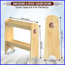 Extra-Large Wood Saddle Rack, Horse Saddle for Western Saddle, English Saddle, US