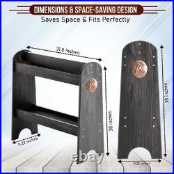 Extra-Large Wood Saddle Rack, Horse Saddle for Western Saddle, English Saddle, US