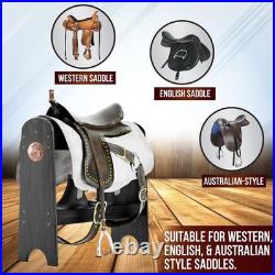 Extra-Large Wood Saddle Rack, Horse Saddle for Western Saddle, English Saddle, US