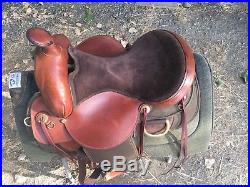 Fabtron Trail Saddle 15 Wide Tree Light Weight Brown