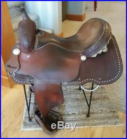 Fort Worth Saddle Company Texas Western Leather Saddle FQHB 16 seat