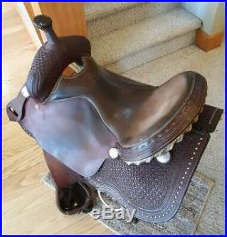 Fort Worth Saddle Company Texas Western Leather Saddle FQHB 16 seat