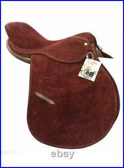 Freeny New Suede Leather English Polo Saddle