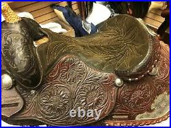 GENTLY USED-Maverick by Longhorn Western Saddle 15in Seat