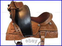 Gaited Horse Western Saddle Pleasure Trail Tooled Leather Tack Set 18 17 16 15