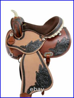 Gaited Horse Western Saddle Trail Pleasure Used Leather Tack Set 15 16 17