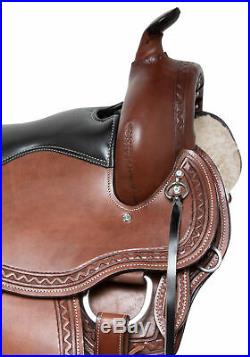 Gaited Western Horse Saddle 16 17 18 Pleasure Custom Leather Trail Tack Premium