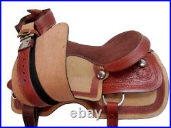 Gaited Western Horse Saddle Pleasure Trail Tooled Leather Tack Set 15 16 17 18