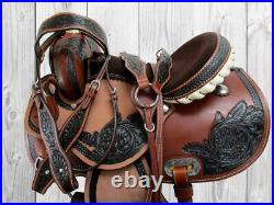 Gaited Western Saddle Horse Pleasure Trail Used Leather Tack Set 15 16 17 18
