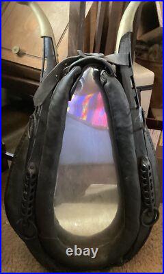 Gilroy Cal. @ 1900 Oxen Harness Leather Orig! &MirrorInsert Dim =OAl=32T x 20W