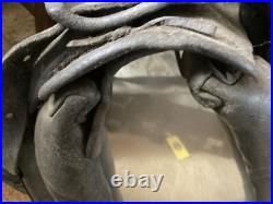 Gilroy Cal. @ 1900 Oxen Harness Leather Orig! &MirrorInsert Dim =OAl=32T x 20W