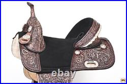 HILASON Child Treeless Horse Saddle Western American Leather Barrel for Horses