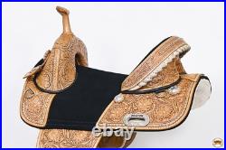 HILASON Child Treeless Horse Saddle Western American Leather Barrel for Horses