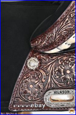 HILASON Child Treeless Horse Saddle Western American Leather Barrel for Horses