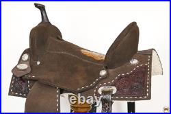HILASON Flex Tree Western Horse Buckstitch Floral Trail Barrel American Leather