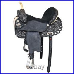 HILASON Flex Tree Western Horse Saddle American Leather Trail Barrel for