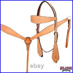 HILASON Western Horse Child Saddle Treeless American Leather Barrel for Horses