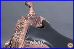 HILASON Western Horse Saddle American Leather Flex Tree Trail & Pleasure Rough