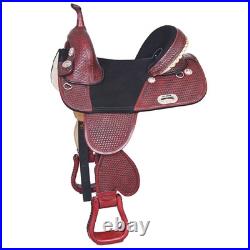 HILASON Western Horse Saddle Treeless Trail Barrel American Leather Horse