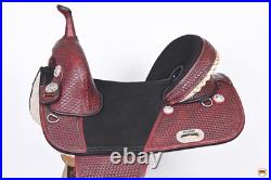 HILASON Western Horse Saddle Treeless Trail Barrel American Leather Horse