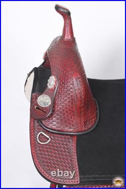HILASON Western Horse Saddle Treeless Trail Barrel American Leather Horse