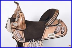 HILASON Western Horse Saddle Treeless Trail Barrel American Leather for Horses