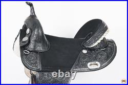 HILASON Western Horse Treeless Trail Barrel American Leather Saddle for Horses