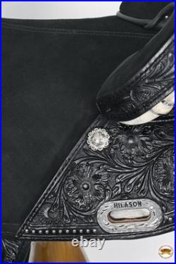 HILASON Western Horse Treeless Trail Barrel American Leather Saddle for Horses